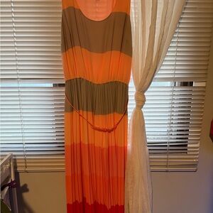 Tommy Hilfiger - Colorblock Dress with Belt - Size 8